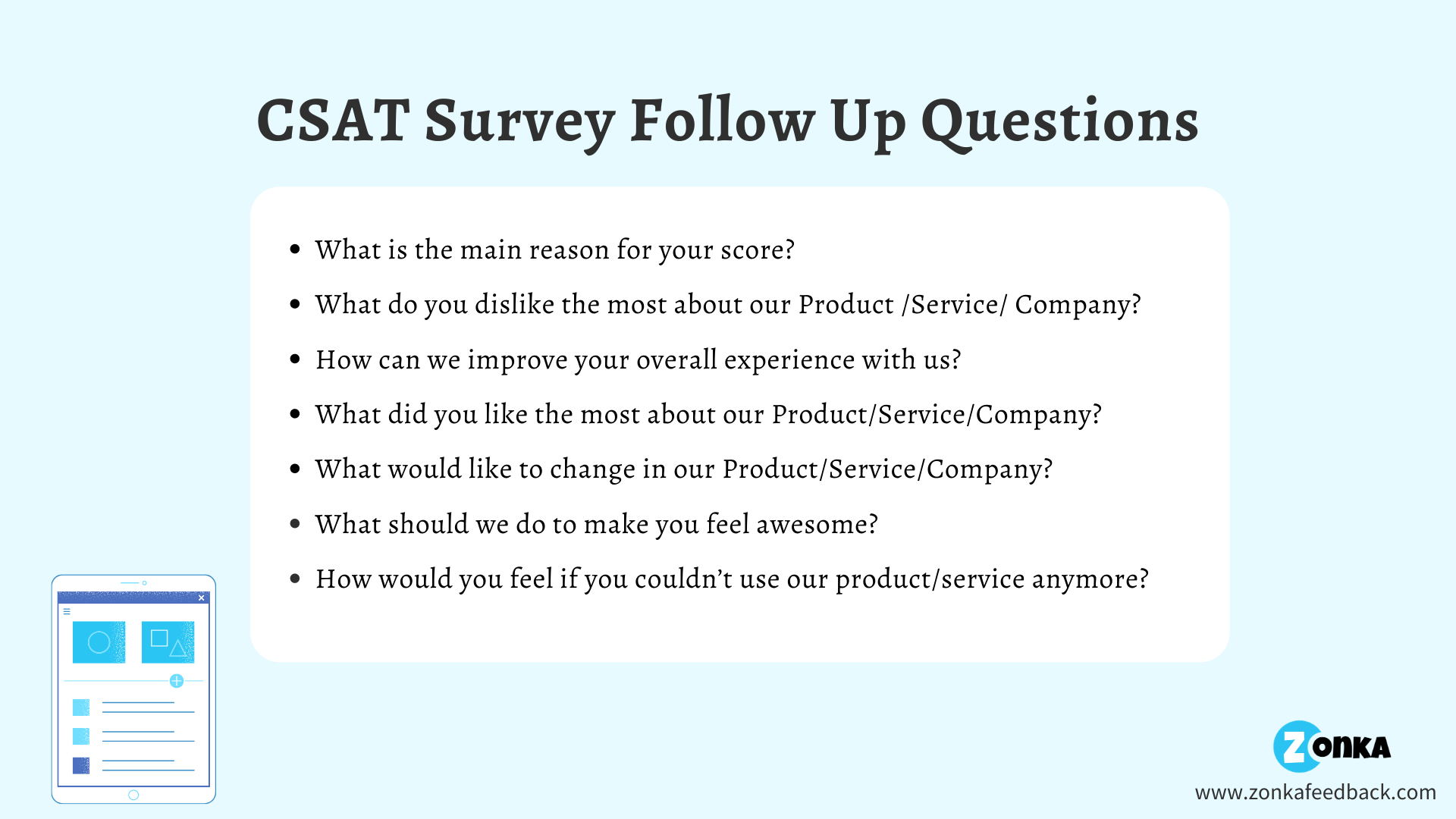 CSAT Survey Follow-Up Questions