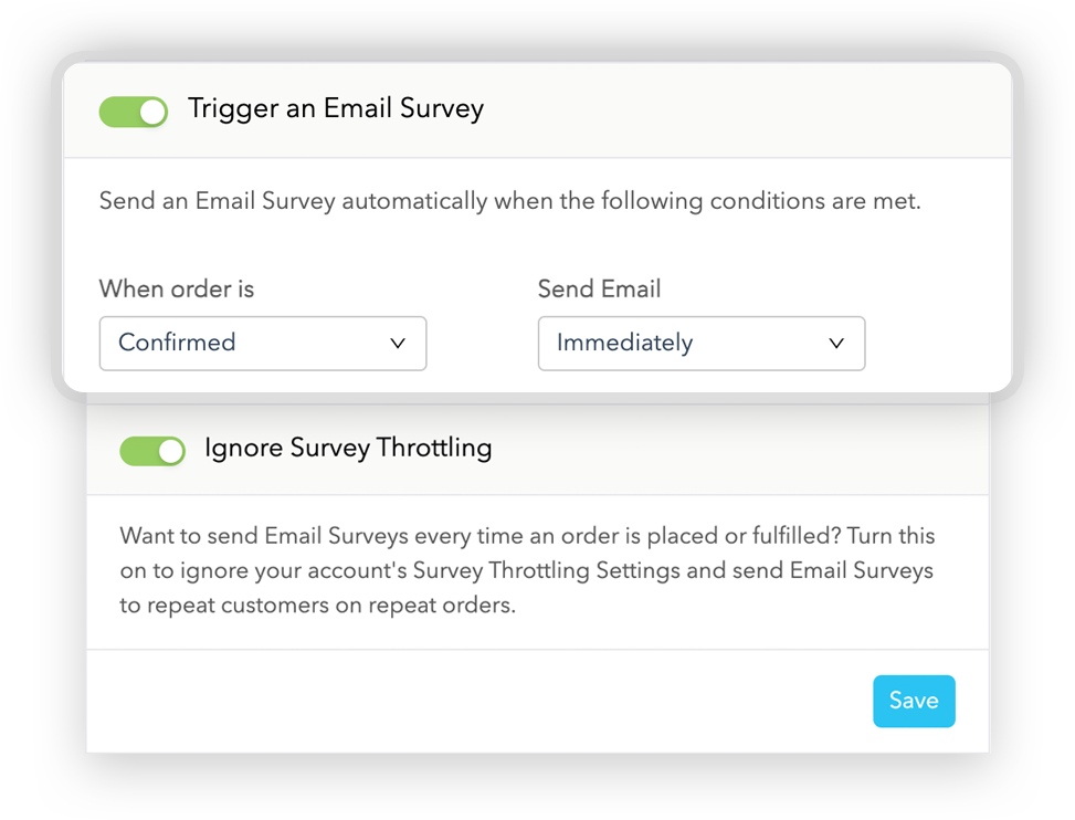 Trigger an Email Survey when Order is Confirmed