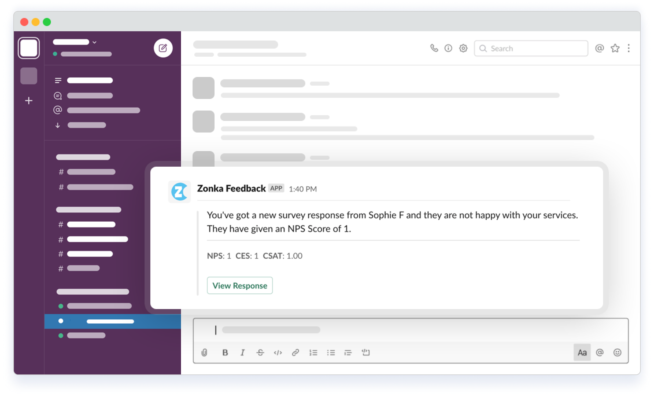 Zonka Feedback Notifications in Slack